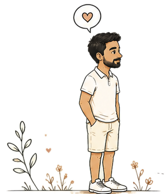 Die en estilo doodle esperando a Mai